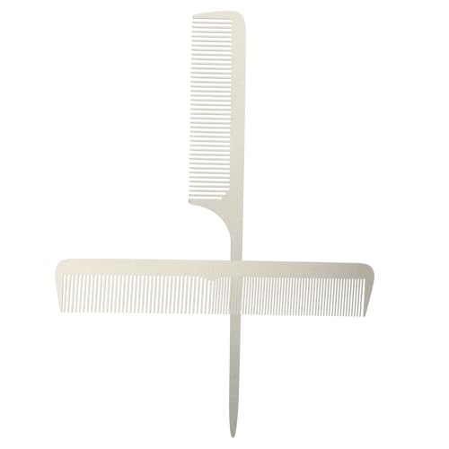 Veemoon 2 Stück Teiliges Haarschneidekamm aus Dünner Friseurkamm mit Feinen und Groben Zähnen Antistatisch Leicht und Langlebig Geeignet für Männer und Frauen Praktische von Veemoon