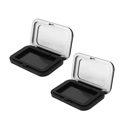 Veemoon 2 Stück Teiliges Leeres Lidschatten und Blush mit Magnetverschluss Kompakter Kunststoff Make Up Organizer Wiederverwendbare Kosmetikbox für Lidschatten Puder und Tragbar für von Veemoon