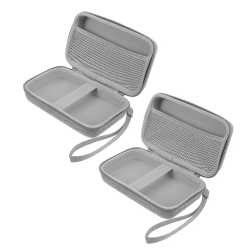 Veemoon 2 Stück Teiliges Make Up Pinsel Aufbewahrungsetui Kosmetiktasche Reise Tragbare Schminktasche mit Reißverschluss für Damen von Veemoon