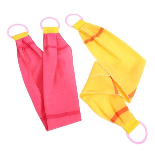 Veemoon 2 Stück Teiliges Peeling Duschtuch Doppelseitiger Rückenschrubber für Effektive Körperexfoliation Sanftes Badetuch zur von Rücken Nacken und Schultern Platzsparend und von Veemoon