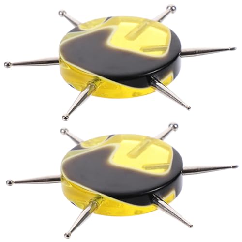 Veemoon 2 Stück Teiliges Punktierwerkzeug mit Ergonomischem Acrylgriff Langlebige Nadelspitzen für Präzises Nagel und Tonkunst Dotting für DIY Modellierung Skulptur und Nail Art Designs von Veemoon