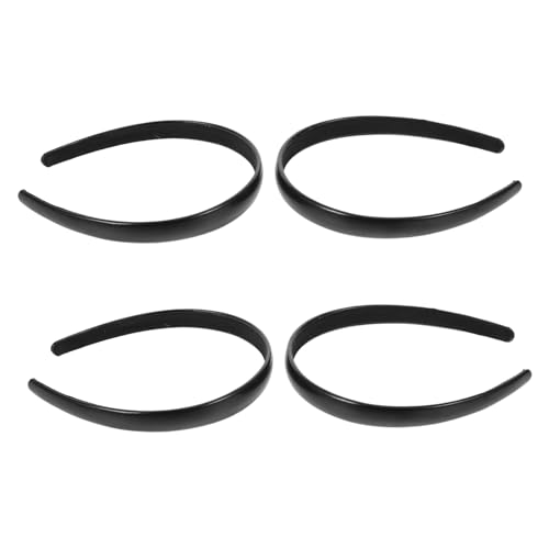Veemoon 2 Stück Teiliges Schwarze PU Leder Haarbänder für Damen Flexibler Weicher und Leichter Haarschmuck Passend Langlebig Schlichtes Design für Alltag und Besondere Anlässe von Veemoon