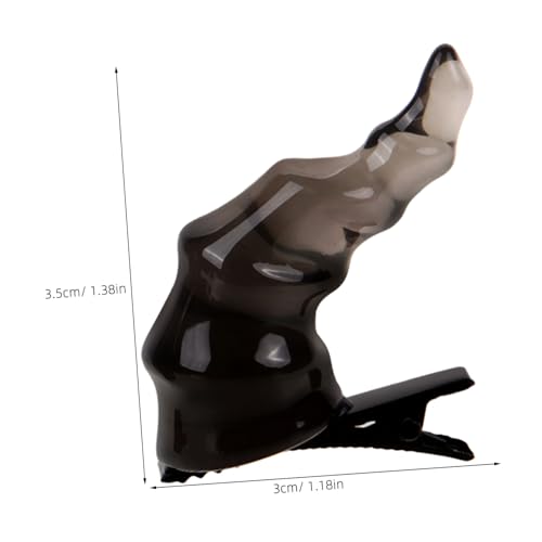 Veemoon 2 Stück Teiliges Teufelsohren Haarclip Transparent Schwarz Langlebige Cosplay Haarspange für Halloween Party Wiederverwendbar Hautfreundlich Geeignet für Damen und Mädchen von Veemoon