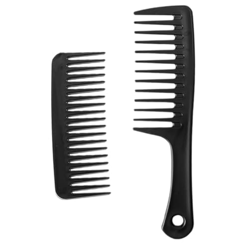 Veemoon 2 Stück Teiliges aus Breitzahnigen Entwirrungsbürsten für Lockiges Nasses und Trockenes Haar Haarkamm für Männer für Shampoo und Styling Schwarz Veemoon 2 Stück Teiliges aus Breitzahnigen Entwirrungsbürsten für Lockiges Nasses und Trockenes Haar Haarkamm für Männer für Shampoo und Styling Schwarz von Veemoon