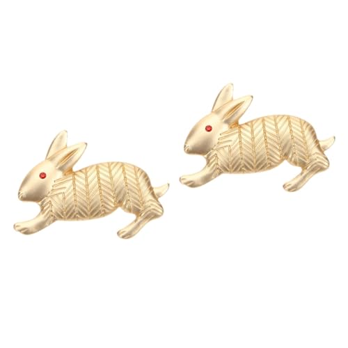Veemoon 2 Stück Tier Brosche Kaninchen Anstecknadel für Damen Niedliche Emaille Brosche für Kleidung Hüte Rucksäcke für Geburtstage Feiertage Besondere Anlässe von Veemoon