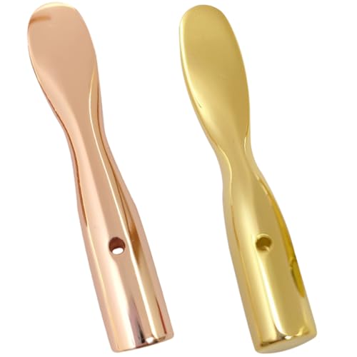 Veemoon 2 Stück Tragbare Augencreme löffel aus Metall Kompakte Massage sticks zur Augen Gesichtspflege Lindern Augenringe Schwellungen und Falten Praktische Reinigungshilfe für Cremes von Veemoon