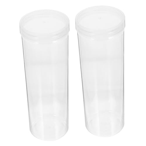 Veemoon 2 Stück Transparente Stiftbox mit Grooved Halterung Kleine Kunststoff Stifteetuis Leichter Tragbarer Pen Case Organizer für Füller Kugelschreiber und Kleine Schreibutensilien von Veemoon