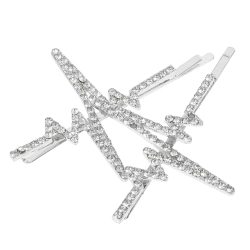 Veemoon 2 Stück Vintage Haarschmuck aus Silbernem Metall mit Strasssteinen Haarklammern für Damen Vielseitige Haarspangen für Hochzeit Party und Formelle Anlässe Accessoires im von Veemoon