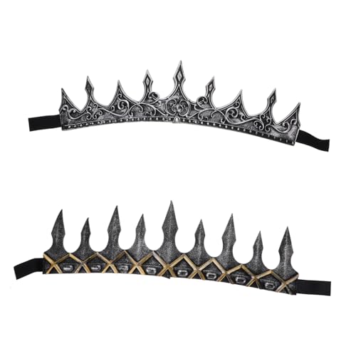 Veemoon 2stücke Mittelalterliche Königskronen Aus Schaumstoff Für Halloween Cosplay Und Mittelalterliche Kostüme von Veemoon