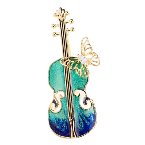 Veemoon 2 Stück Vintage Violin Brosche für Damen Robuste Anstecknadel Hochwertigem Metall Kleidungsschmuck für Schals Hüte Anzüge Perfektes für Musikliebhaber von Veemoon