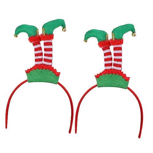 Veemoon 2 Stück Weihnachtliche Haarreifen Flexible und Leichte Christmas Headbands Geeignet für Erwachsene für Weihnachtsfeiern Karneval und Kostümpartys Langlebiges Material Auffälliges von Veemoon