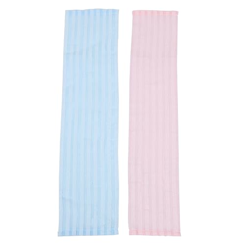 Veemoon 2 Stück Peeling Badetücher Für Dusche Längliche Hautreinigungs Handtücher Exfolierende Körperhautreiniger Wiederverwendbar Und Langlebig Für Rücken Nacken Und Schultern von Veemoon