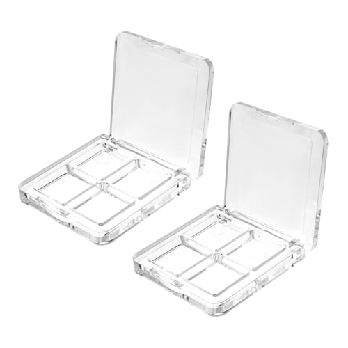 Veemoon 2stücke Leere Lidschattenschalen Fächer Lidschattenpalette Box Diy Lidschattenbehälter Für Augen-make-up Aufbewahrung Für Frauen Und Mädchen von Veemoon
