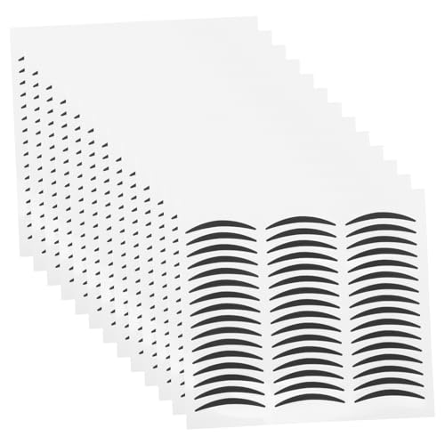 Veemoon 20 Blatt Selbstklebende Augenlider Aufkleber für Smoky Eyes Schwarze Temporäre Eyeliner Sticker von Veemoon
