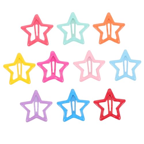 Veemoon 20 Bunte Haarspangen Für Mädchen – Rutschfeste Metall-Haarnadeln in Sternform - 20 Stück Farblich Sortiert Für Haarschmuck Haarstyling Ideal Für von Veemoon