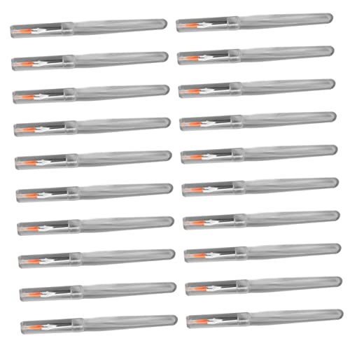 Veemoon 20 Stück Einweg Schminkpinsel Set Mit Deckel – Lippen-Make-up Pinsel Ideal Für Lip Gloss Und Lippenstift Kunstfaser Wischpinsel Für Reisen Und Unterwegs von Veemoon