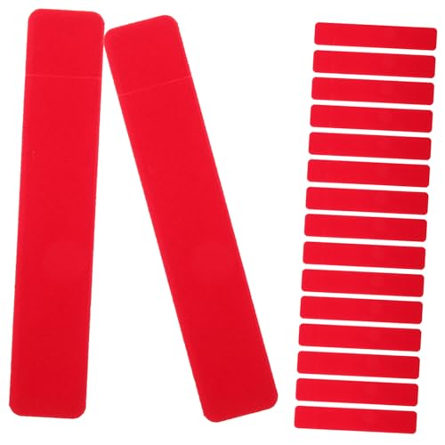 Veemoon 20 Stück Stifteetui Einzelschutzhülle für Kugelschreiber und Bleistifte Weicher Stiftschutz Beutel Rot Schreibwaren Zubehör für Schule und Büro Geschenkverpackung von Veemoon