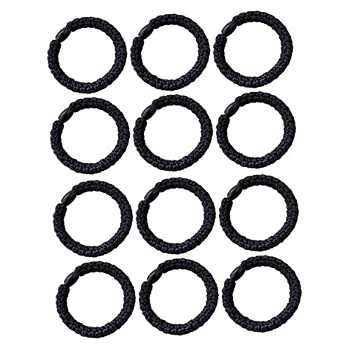 Veemoon 20 Stück Teiliges Haargummis für Dickes Haar Extra Elastische Robuste Haarbänder zu Haaren Sicherer für Pferdeschwanz und Dutt Vielseitig für Damen und Schwarz von Veemoon
