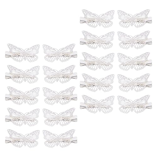 Veemoon 20 Stück Teiliges Schmetterling Haarspangen für Damen Rutschfeste Haarklammern aus Langlebigem Material für Hochzeiten Partys und Festliche Anlässe von Veemoon