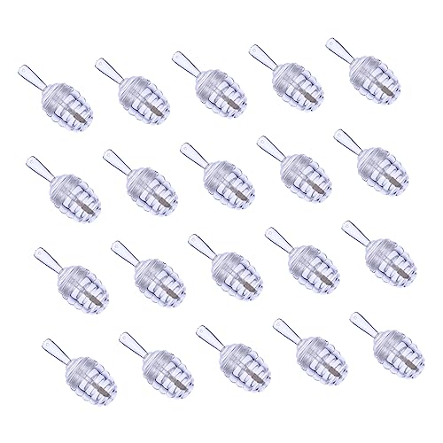 Veemoon 20 Stück Transparente Wiederbefüllbare Lippenbalsambehälter aus Langlebigem Material DIY Lip Gloss Tube mit Kreativem Design für Reisen Tägliche Anwendung und Geschenke von Veemoon