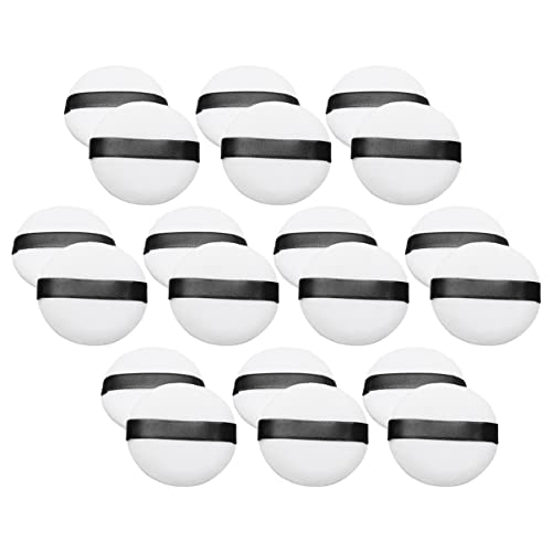 Veemoon 20 Stücke Puderquasten für Lose Puder Weiche Make Up Pads Hautfreundliches Kosmetikzubehör für Mädchen Einfaches Make Up Tool Veemoon 20 Stücke Puderquasten für Lose Puder Weiche Make Up Pads Hautfreundliches Kosmetikzubehör für Mädchen Einfaches Make Up Tool von Veemoon