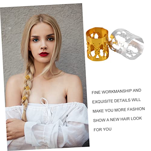 Veemoon 200 Stück Teiliges Haarmanschetten Metall Dreadlock Ringe Dreadlocks Flechtperlen in Gold und Silber Filigrane Leichte Haarschmuck Röhrchen für Damen und Herren Dekorativ und Veemoon 200 Stück Teiliges Haarmanschetten Metall Dreadlock Ringe Dreadlocks Flechtperlen in Gold und Silber Filigrane Leichte Haarschmuck Röhrchen für Damen und Herren Dekorativ und von Veemoon