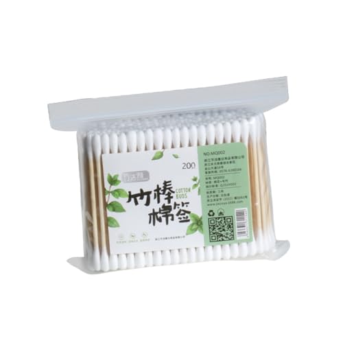 Veemoon 200stücke Doppelspitze Wattestäbchen Mehrzweck-applikator Tupfer Für Make-up-reinigung Entferner Und Allgemeine Hygiene von Veemoon