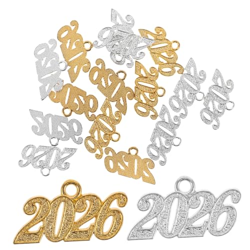 Veemoon 20stücke Legierung Zahlenanhänger Abschluss Charm Quaste Ornament Diy Armband Halskette Charm Anhänger Komponente von Veemoon