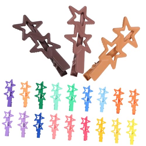 Veemoon 21 Stck Teiliges Stern Haarklammern Metall Haarklammern Süßes Design Leicht und Langlebig für Mädchen Haarschmuck Geschenkidee für Geburtstage Weihnachten und Feste von Veemoon