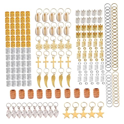 Veemoon 210stücke Dreadlocks Haarschmuck Zubehör Kreative Haarnadeln Haar Zöpfe Ringe Mode Headwear Frauen Haar Accessoires Diy Kopfschmuck Farbige Haarspangen Für Damen Frisuren von Veemoon