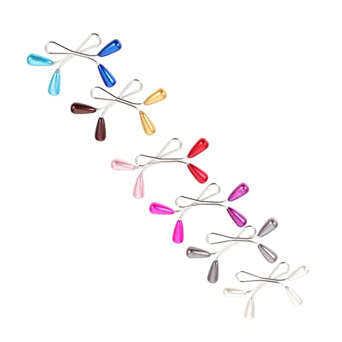 Veemoon 24stücke Perlen Schalclips U-förmig Seidenschalclip Perlenclips Zum Befestigen Von Schals Und Kopftüchern von Veemoon