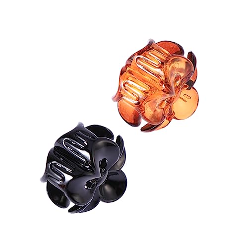 Veemoon 24 Stück Haarklammern Teiliges Mini Claw Clips aus Robustem Kunststoff Rutschfeste Hohl Gestaltete Haarspangen für Frauen und Mädchen Braun und Schwarz Schonend für Dünnes und von Veemoon