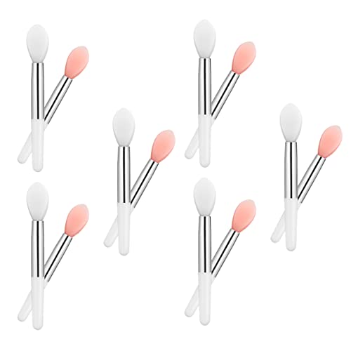 Veemoon 24 Stück Silikon Lippen Make up Pinsel Für Frauen Tragbarer Lippenstift Applikator Einweg Lippenmasken Pinsel Rosa Und Transparent Für Lippenpflege Und Make up von Veemoon