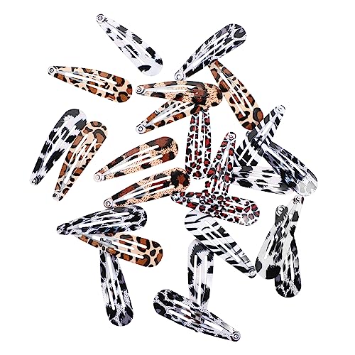 Veemoon 24Stücke Teiliges Haarklammern Set für Damen mit Leopardenmuster Barrettes für Dickes Dünnes Lockiges oder Glattes Haar für Partys Schule und Alltag von Veemoon