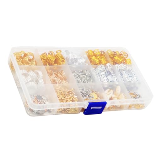 Veemoon 280 Stück Teiliges Dreadlocks Ringe Set Stilvolle Haaraccessoires für Mädchen Haarschmuck für Zöpfe Dekoration für Festivals und Partys von Veemoon