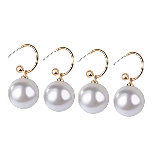 Veemoon 2Paare Ohrringe mit Künstlichen Perlen Ohrstecker Ohrschmuck für Damen Parties Besondere Anlässe Modisches Accessoire Veemoon 2Paare Ohrringe mit Künstlichen Perlen Ohrstecker Ohrschmuck für Damen Parties Besondere Anlässe Modisches Accessoire von Veemoon