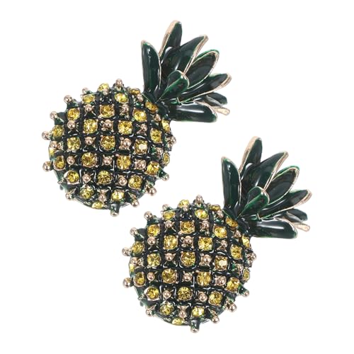 Veemoon 2stücke Hutanstecknadel Aus Ananas-form Brosche Schalbrosche Für Damen Hutbrosche Kleiderabzeichen Vielseitige Dekobrosche Für Outfits Und Taschen von Veemoon