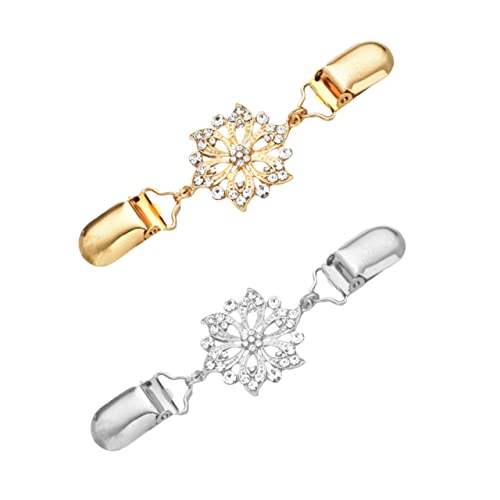 Veemoon 2stücke Hollow Flower Cardigan Clips Elegante Strickjacken Schalhalter Für Frauen Geeignet Für Kleidungsstücke Wie Sweater Blusen Und Mehr Geschenkidee Für Anlässe Wie Hochzeiten u von Veemoon