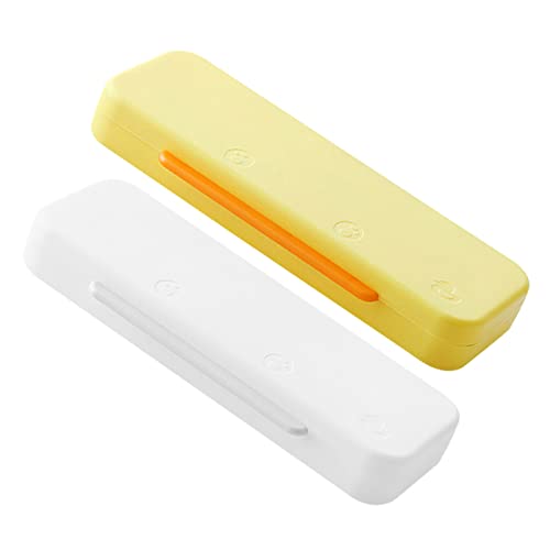 Veemoon 2stücke Plastikbox Federmäppchen Stapelbarem Design Für Stifte Bleistifte Und Kleine Schreibwaren Für Schüler Lehrer Und Bürogebrauch von Veemoon