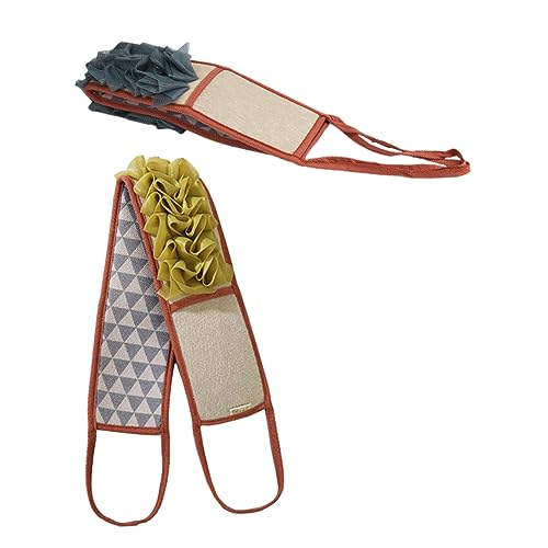 Veemoon 2Stücke Doppelseitige Dusche Back Wäscher Badetücher Komfortable Peeling Wuscheltücher für Entspannung und Hautpflege für Zuhause und Unterwegs von Veemoon