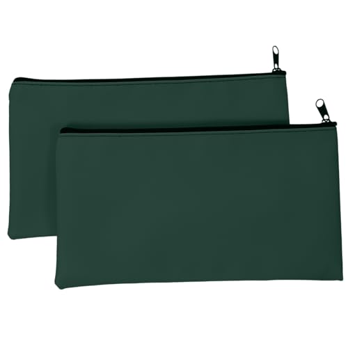 Veemoon 2stücke Pack Reißverschluss-Geldbeutel Geldbeutel Quittungstaschen Einzahlungstaschen Mit Reißverschluss Für Dokumente Schecks Und Bargeld von Veemoon