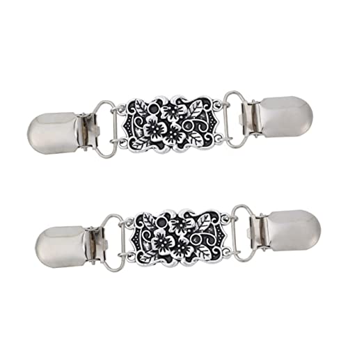 Veemoon 2stücke Vintage Strickjacke Clips Aus Zinklegierung Schal Schnalle Für Pullover Mützen Und Kleidung All-match Dekorative Schnallen von Veemoon