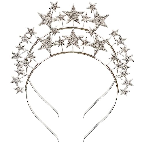 Veemoon 2stücke Metall-stirnband Für Junge Mädchen Mit Stern-dekor Glitzer-haar-schmuck Sterne-form Für Geburtstagsparty Und Festivitäten von Veemoon