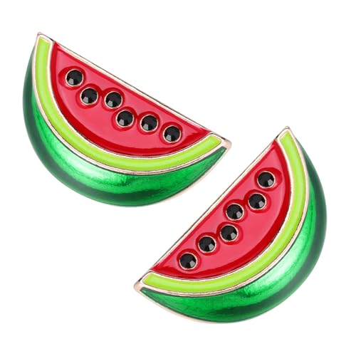 Veemoon 2Stücke Wassermelonen Brosche Anstecker Clip für Kleidung Süße Cartoon Broschen für Schals Cardigans für Frauen Männer von Veemoon