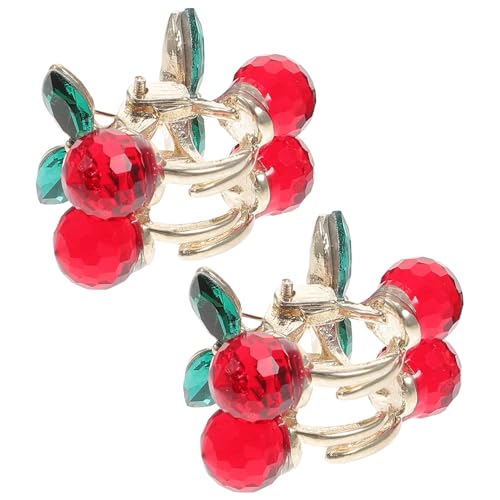 Veemoon 2stücke Kirsche Haarklammern Strass Haar-clips Für Kleine Mädchen Für Tägliche Frisuren Und Hochzeiten Veemoon 2stücke Kirsche Haarklammern Strass Haar-clips Für Kleine Mädchen Für Tägliche Frisuren Und Hochzeiten von Veemoon