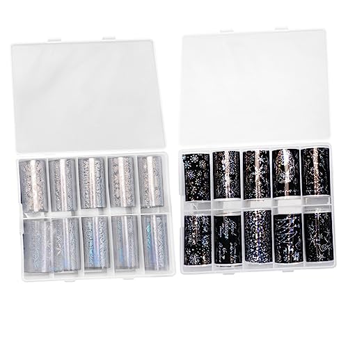Veemoon 2er Set Weihnachten Nail Art Aufkleber – Sternenhimmel Nagelfolien Für Kreative Maniküre - DIY Gesicht Und Körper Make-Up Dekorationen von Veemoon