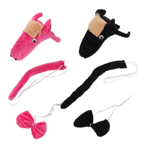 Veemoon 2sätze Pferdekostüm-zubehör Tier-stirnband Und Zootierohren Und Stirnband Für Cosplay-party Halloween-kostümzubehör Party-cosplay-requisiten von Veemoon