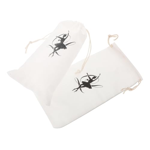 Veemoon 2stücke Pack Ballettschuh-Tasche Mit Kordelzug Schuh-aufbewahrungsbeutel Für Damen Ballett-Tanzschuhe Lagerung Beutel Schuhtasche Für Ballettschuhe von Veemoon