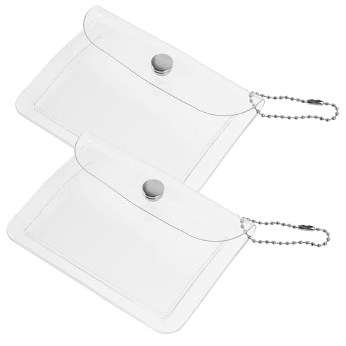 Veemoon 2stücke Transparenter Beutel Für Dokumentenschutz Und Aufbewahrung Von Kleinen Gegenständen Schlüssel Und Karten Tragbare Tasche von Veemoon