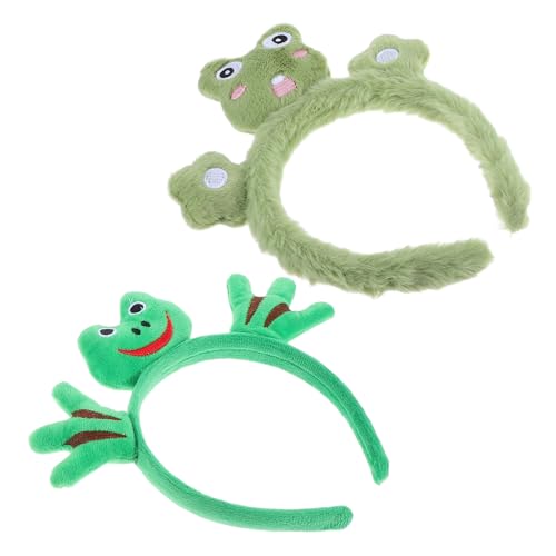 Veemoon 2stücke Frosch-stirnbänder Aus Plüsch Süße Tier-haarbänder Für Cosplay Kostüm-accessoires Geeignet Für Halloween Festivals Und Mottopartys von Veemoon